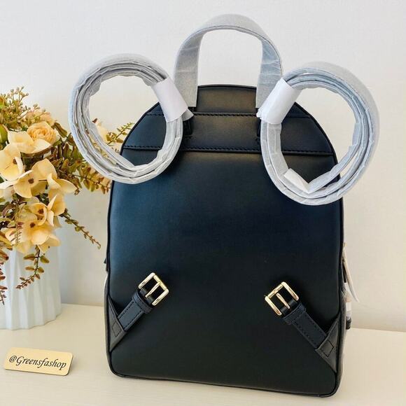 NWT Michael Kors Jaycee Medium Zip Pocket Backpack Black new - Picture 4 of 9